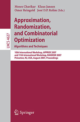 E-Book (pdf) Approximation, Randomization, and Combinatorial Optimization. Algorithms and Techniques von 