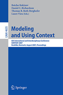 Couverture cartonnée Modeling and Using Context de 