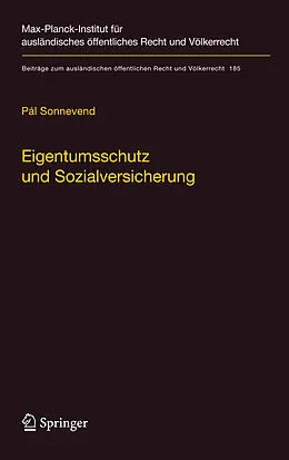 E-Book (pdf) Eigentumsschutz und Sozialversicherung von Pál Sonnevend