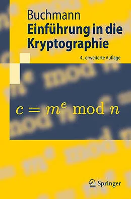 E-Book (pdf) Einführung in die Kryptographie von Johannes Buchmann