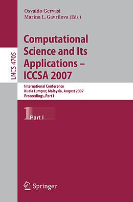 Kartonierter Einband Computational Science and Its Applications - ICCSA 2007 von 