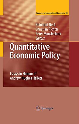 eBook (pdf) Quantitative Economic Policy de Reinhard Neck, Christian Richter, Peter Mooslechner