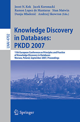 Kartonierter Einband Knowledge Discovery in Databases: PKDD 2007 von 