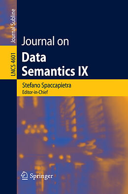 Kartonierter Einband Journal on Data Semantics IX von 