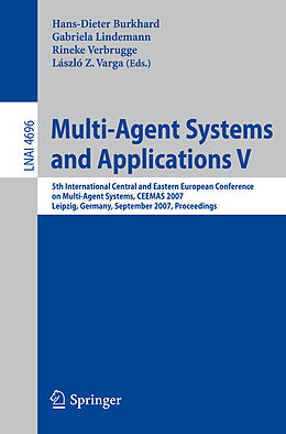Kartonierter Einband Multi-Agent Systems and Applications V von 