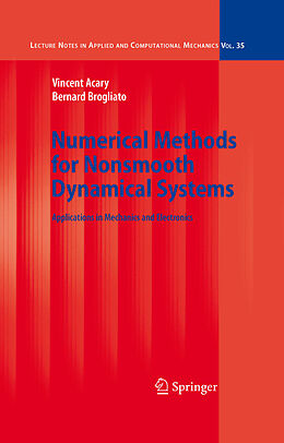 E-Book (pdf) Numerical Methods for Nonsmooth Dynamical Systems von Vincent Acary, Bernard Brogliato