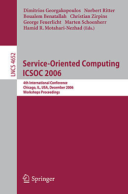 Couverture cartonnée Service-Oriented Computing ICSOC 2006 de 