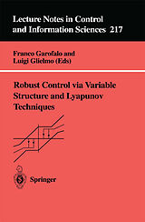 Couverture cartonnée Robust Control via Variable Structure and Lyapunov Techniques de 