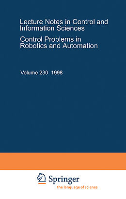 Kartonierter Einband Control Problems in Robotics and Automation von 