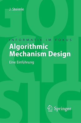 E-Book (pdf) Algorithmic Mechanism Design von Jürgen Steimle