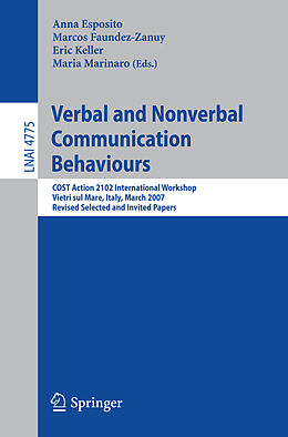 Kartonierter Einband Verbal and Nonverbal Communication Behaviours von 