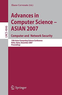 E-Book (pdf) Advances in Computer Science - ASIAN 2007. Computer and Network Security von 