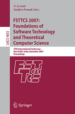 Kartonierter Einband FSTTCS 2007: Foundations of Software Technology and Theoretical Computer Science von 