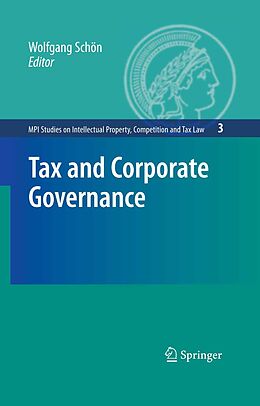 eBook (pdf) Tax and Corporate Governance de Wolfgang Schön