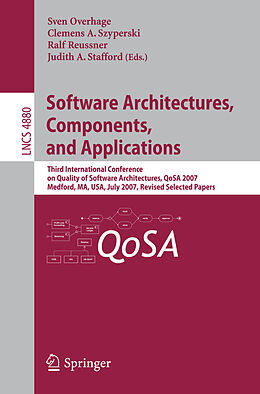Kartonierter Einband Software Architectures, Components, and Applications von 