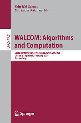 E-Book (pdf) WALCOM: Algorithms and Computation von 