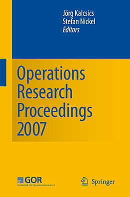 Couverture cartonnée Operations Research Proceedings 2007 de 