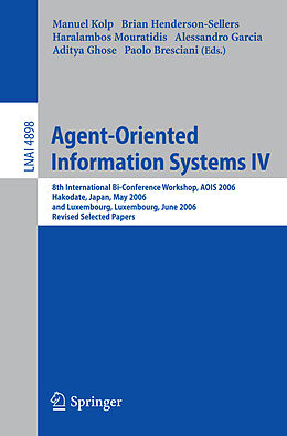 Kartonierter Einband Agent-Oriented Information Systems IV von 