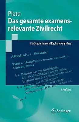 E-Book (pdf) Das gesamte examensrelevante Zivilrecht von Jürgen Plate