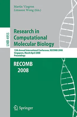 eBook (pdf) Research in Computational Molecular Biology de 