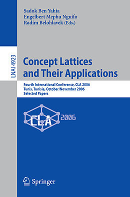 Kartonierter Einband Concept Lattices and Their Applications von 