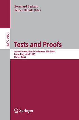 Couverture cartonnée Tests and Proofs de 