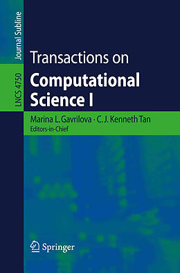 Kartonierter Einband Transactions on Computational Science I von 