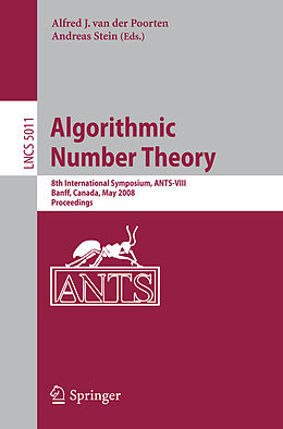 Kartonierter Einband Algorithmic Number Theory von 