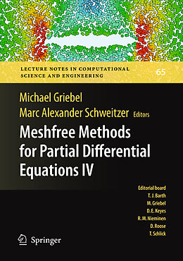 Kartonierter Einband Meshfree Methods for Partial Differential Equations IV von 