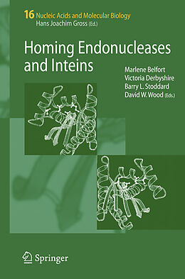 Couverture cartonnée Homing Endonucleases and Inteins de 