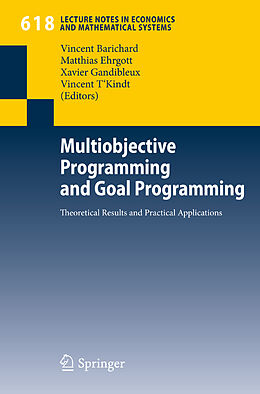 Couverture cartonnée Multiobjective Programming and Goal Programming de 