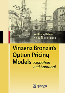 Livre Relié Vinzenz Bronzin's Option Pricing Models de 