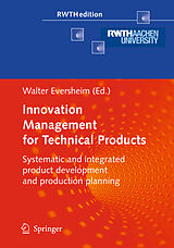 Livre Relié Innovation Management for Technical Products de 