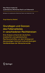E-Book (pdf) Grundlagen und Grenzen des Folterverbotes in verschiedenen Rechtskreisen von Anja Katarina Weilert