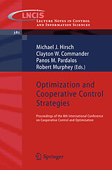 Couverture cartonnée Optimization and Cooperative Control Strategies de 