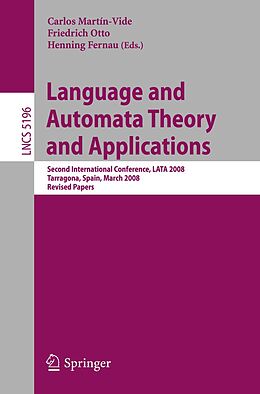 E-Book (pdf) Language and Automata Theory and Applications von 