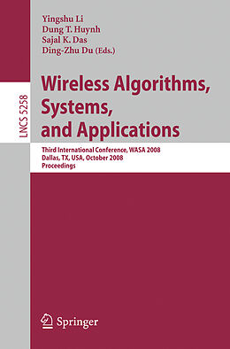 Kartonierter Einband Wireless Algorithms, Systems, and Applications von 