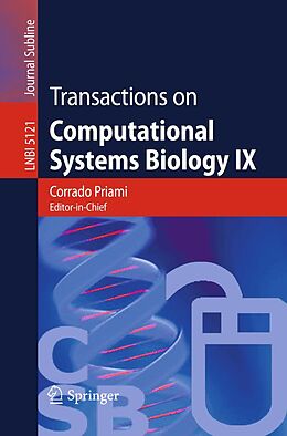 E-Book (pdf) Transactions on Computational Systems Biology IX von 