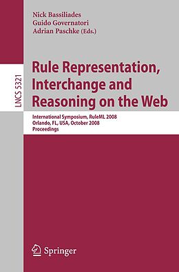 E-Book (pdf) Rule Representation, Interchange and Reasoning on the Web von 