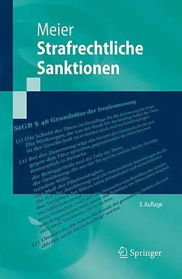E-Book (pdf) Strafrechtliche Sanktionen von Bernd-Dieter Meier