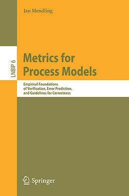 Couverture cartonnée Metrics for Process Models de Jan Mendling