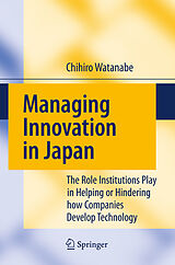 Livre Relié Managing Innovation in Japan de Chihiro Watanabe