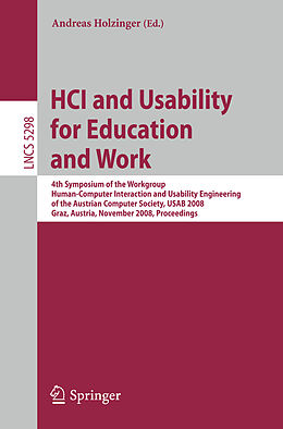 E-Book (pdf) HCI and Usability for Education and Work von 