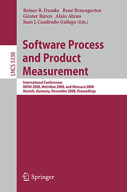 Kartonierter Einband Software Process and Product Measurement von 