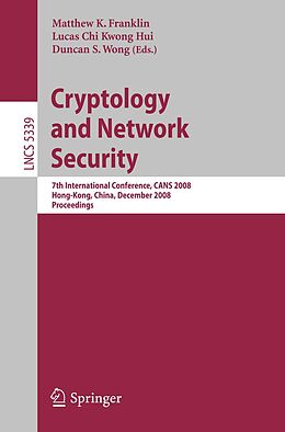 E-Book (pdf) Cryptology and Network Security von 