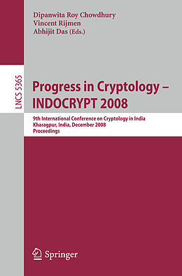 Kartonierter Einband Progress in Cryptology - INDOCRYPT 2008 von 