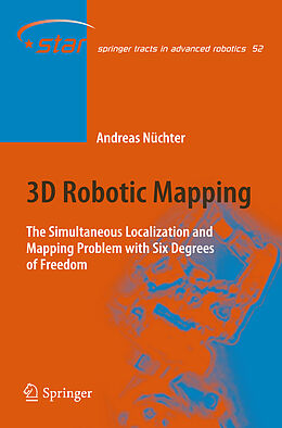 Livre Relié 3D Robotic Mapping de Andreas Nüchter