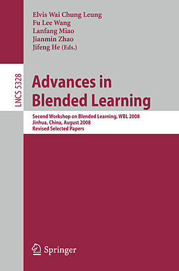 Kartonierter Einband Advances in Blended Learning von 