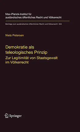 E-Book (pdf) Demokratie als teleologisches Prinzip von Niels Petersen