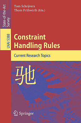 Kartonierter Einband Constraint Handling Rules von 